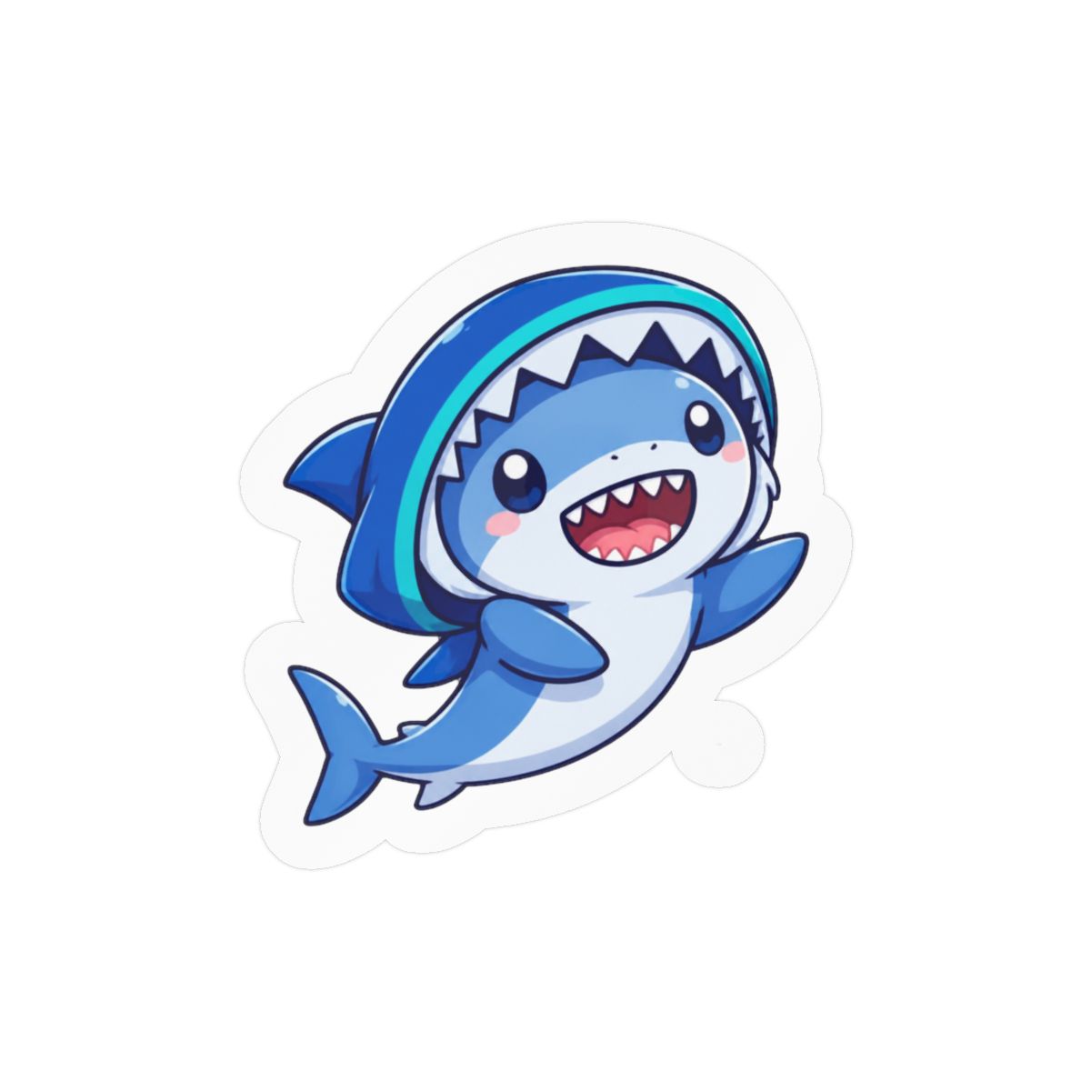 Gawr Gura Chomp Cute Shark Sticker | Adorable Hololive Vinyl Decal