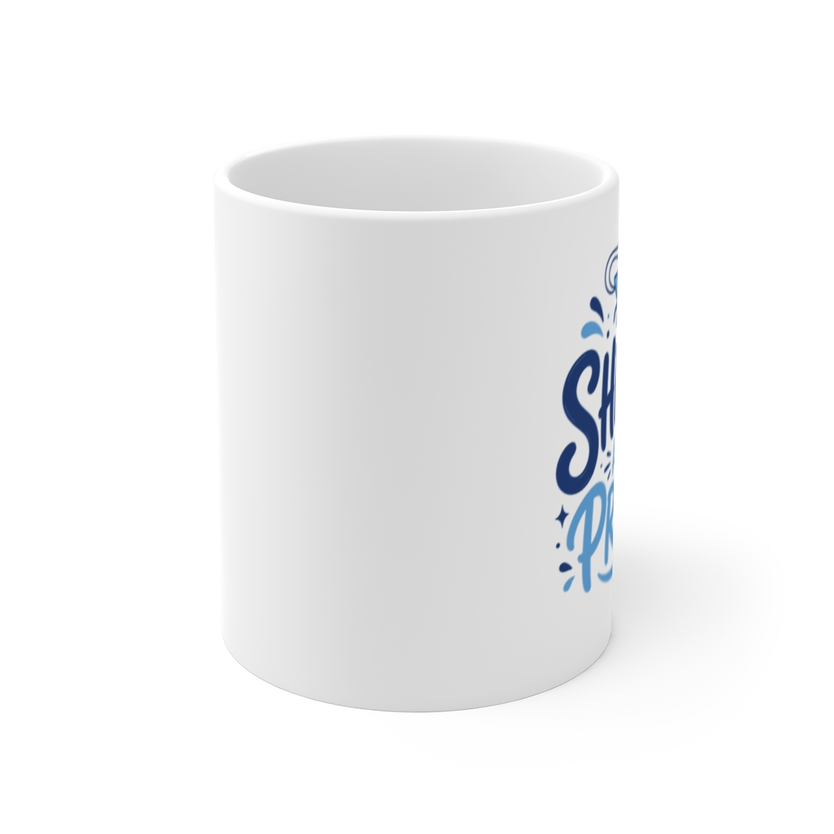 Hololive EN "SHRIMP AND PROUD" White Mug - alternate angle 1, merchandise