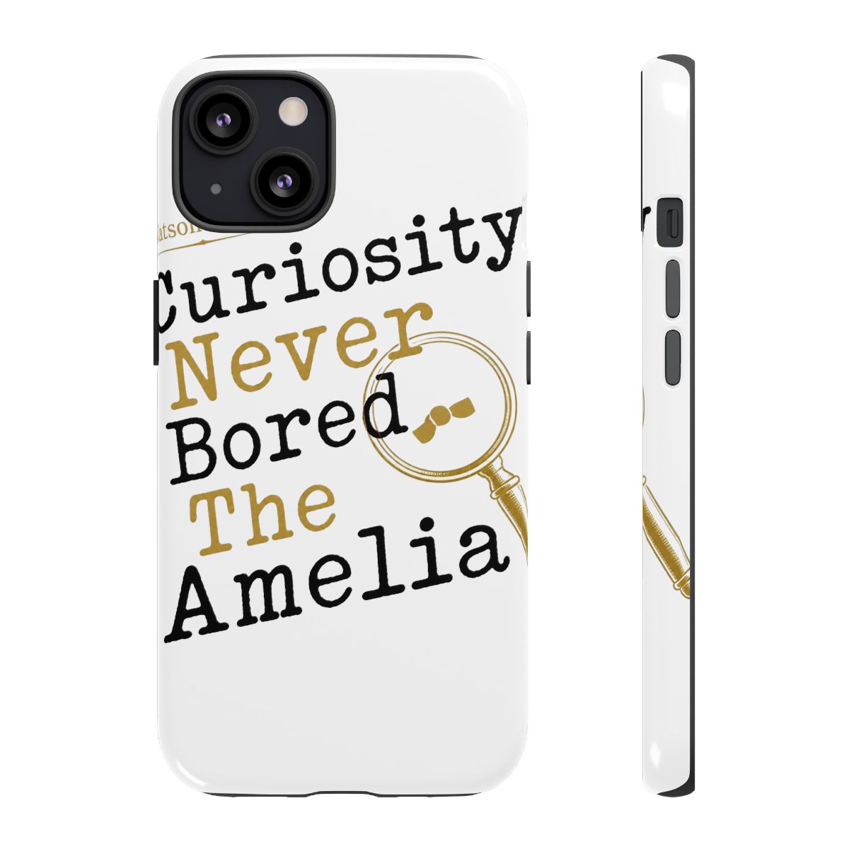 Hololive EN "Curiosity Never Bored The Amelia" Phone Case