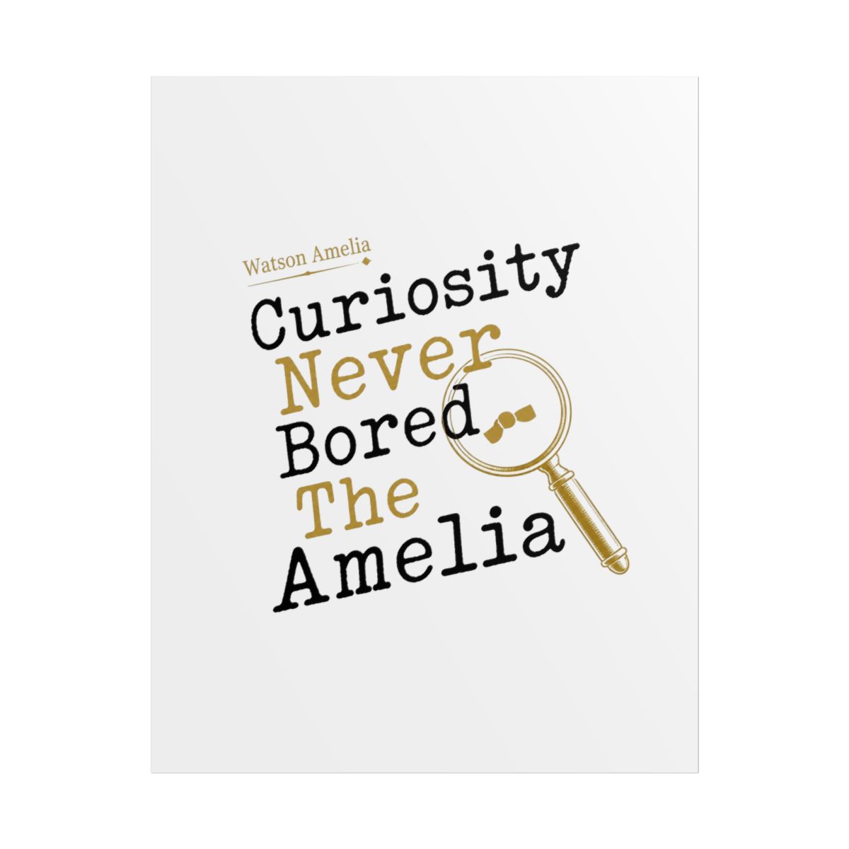 Hololive EN "Curiosity Never Bored The Amelia" Poster - alternate angle 1, merchandise