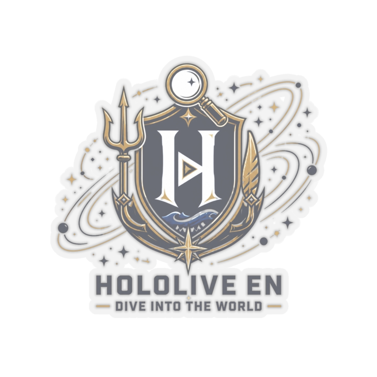 Hololive EN "Hololive EN - Dive into the World" Sticker - alternate angle 4, merchandise