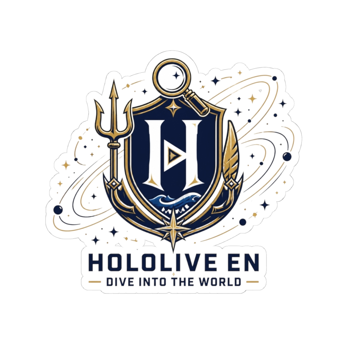 Hololive EN "Hololive EN - Dive into the World" Sticker - alternate angle 5, merchandise