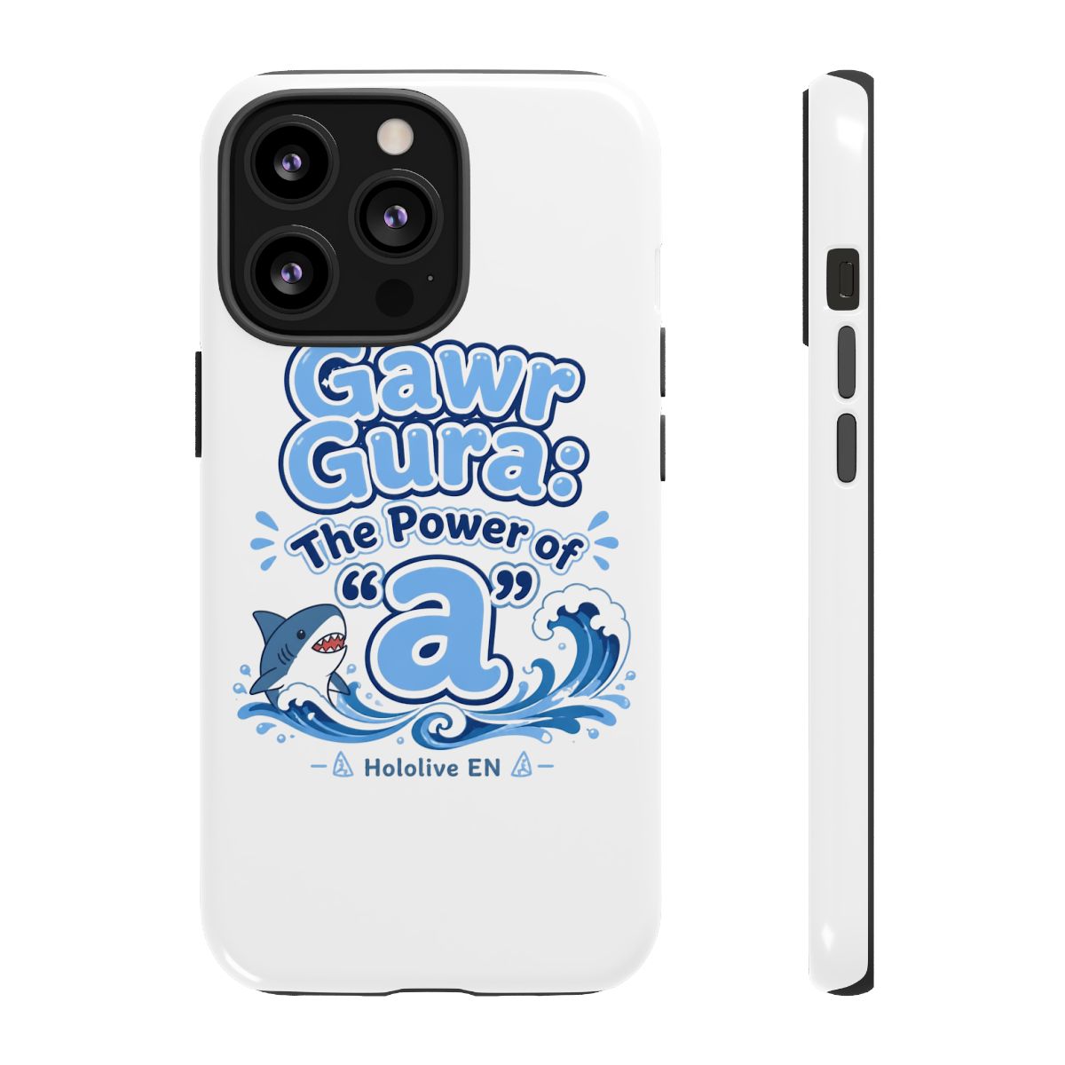 Hololive EN "Gawr Gura: The Power of " Phone Case - alternate angle 1, merchandise
