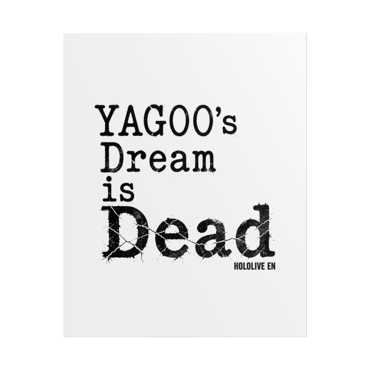 Hololive EN "YAGOO" Poster - Official Posters & Wall Art merchandise