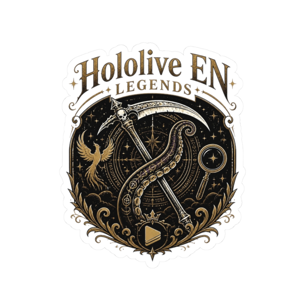 Hololive EN "Hololive EN Legends" Sticker - alternate angle 1, merchandise