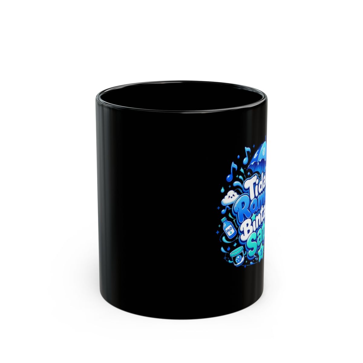 Kobo Kanaeru "Tidak Ramah, Bintang Satu" Black Mug - alternate angle 2, merchandise