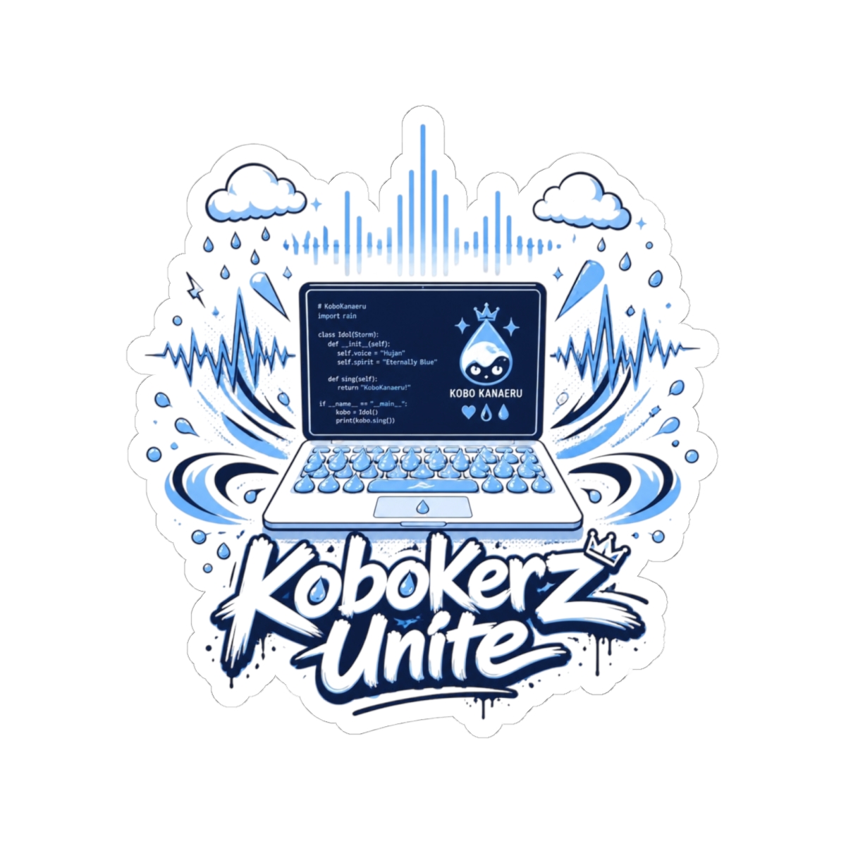 Kobo Kanaeru "Kobokerz Unite" Sticker - Official Stickers merchandise