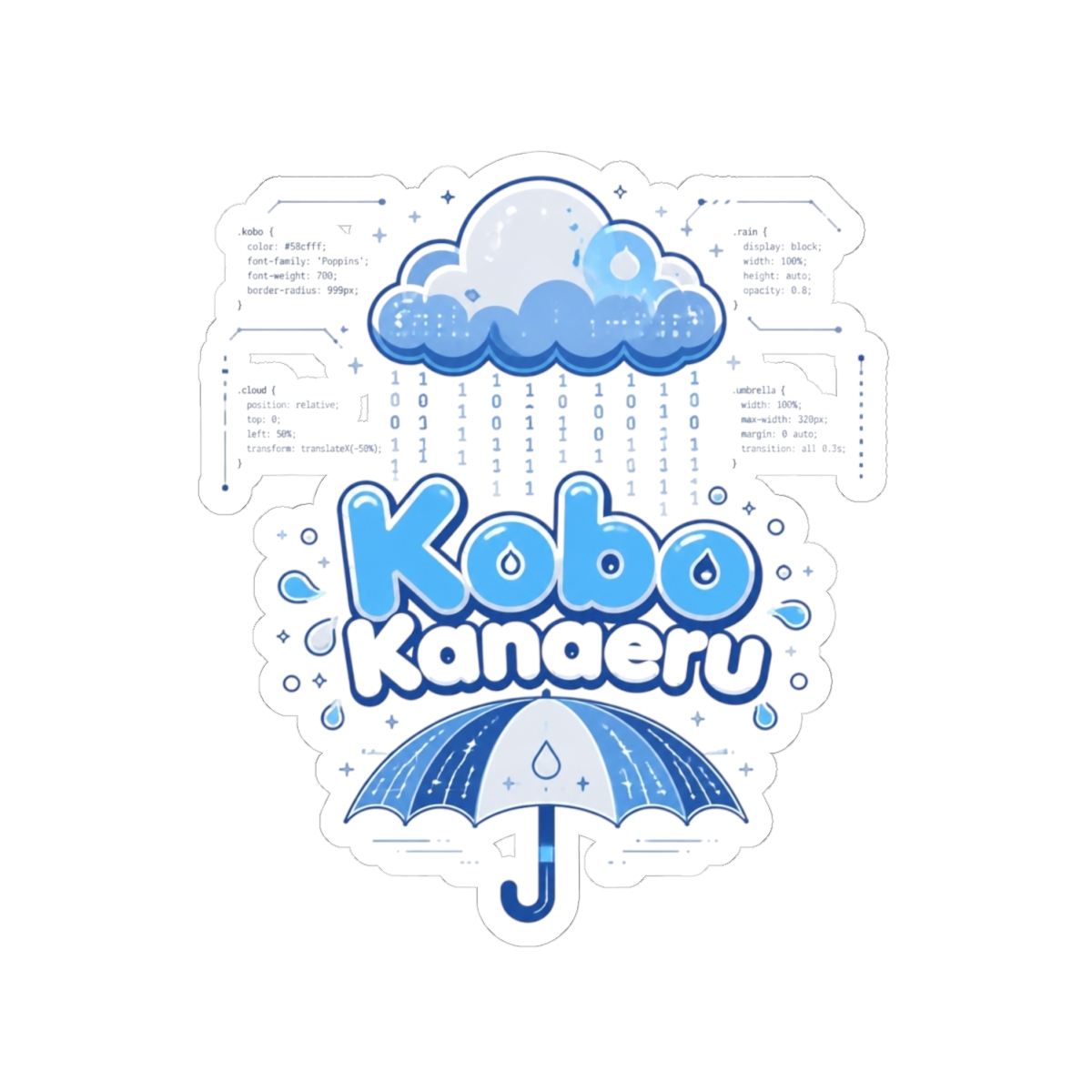 Kobo Kanaeru "Kobo Kanaeru" Sticker - alternate angle 2, merchandise
