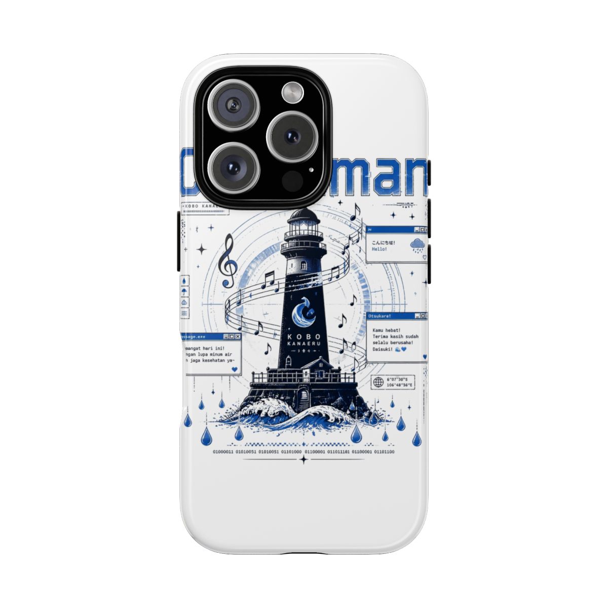 Kobo Kanaeru "CSShaman" Phone Case - alternate angle 2, merchandise