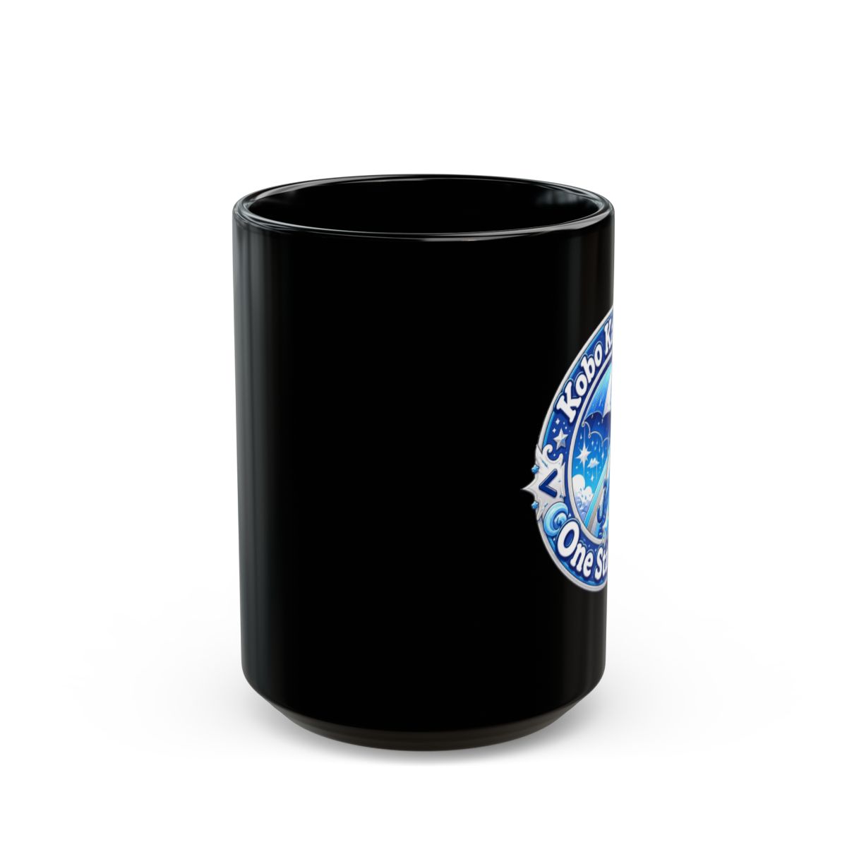Kobo Kanaeru "Kobo Kanaeru: One Star Only!" Black Mug - alternate angle 2, merchandise