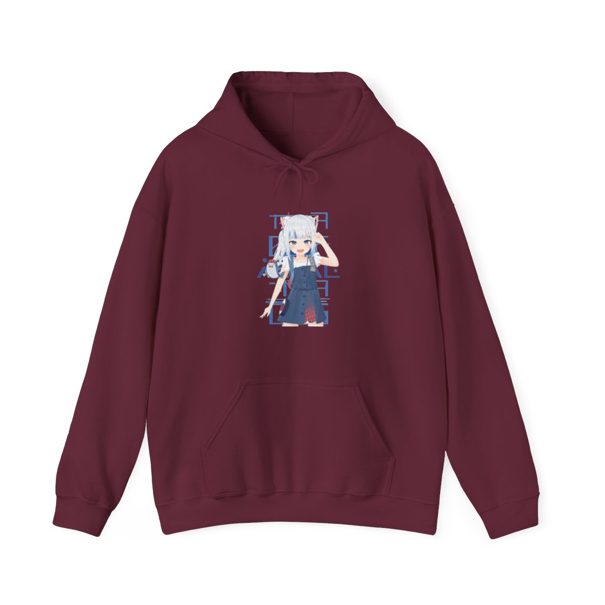 Hololive EN - Gawr Gura Hoodie - alternate angle 2, merchandise