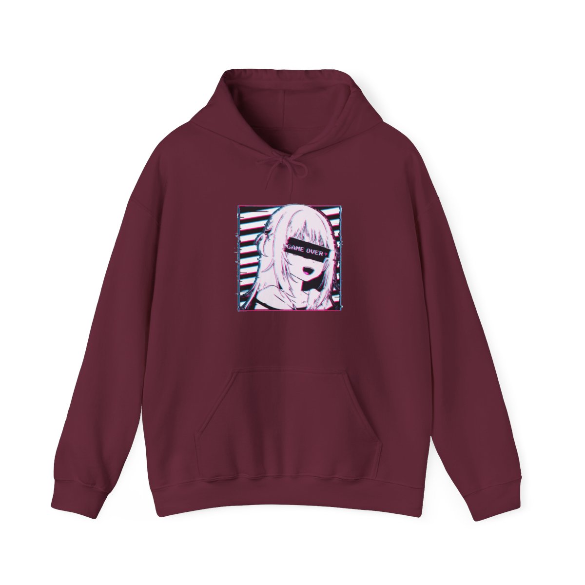 Gawr Gura Hololive En Glitched Hoodie - alternate angle 5, merchandise