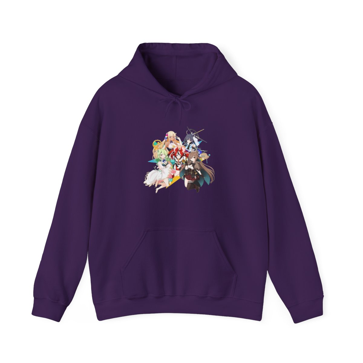 Hololive EN - All Hololive Council (Hakos Baelz, Nanashi Mumei, Tsukumo Sana, Ceres Fauna, Ouro Kronii) Hoodie - alternate angle 4, merchandise