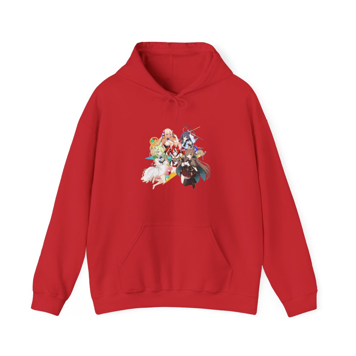 Hololive EN - All Hololive Council (Hakos Baelz, Nanashi Mumei, Tsukumo Sana, Ceres Fauna, Ouro Kronii) Hoodie - alternate angle 3, merchandise