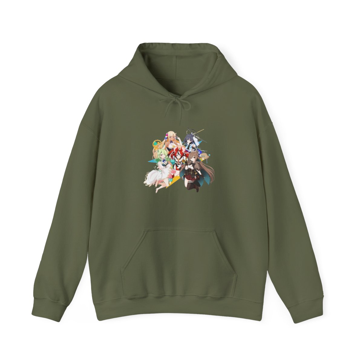 Hololive EN - All Hololive Council (Hakos Baelz, Nanashi Mumei, Tsukumo Sana, Ceres Fauna, Ouro Kronii) Hoodie - alternate angle 4, merchandise