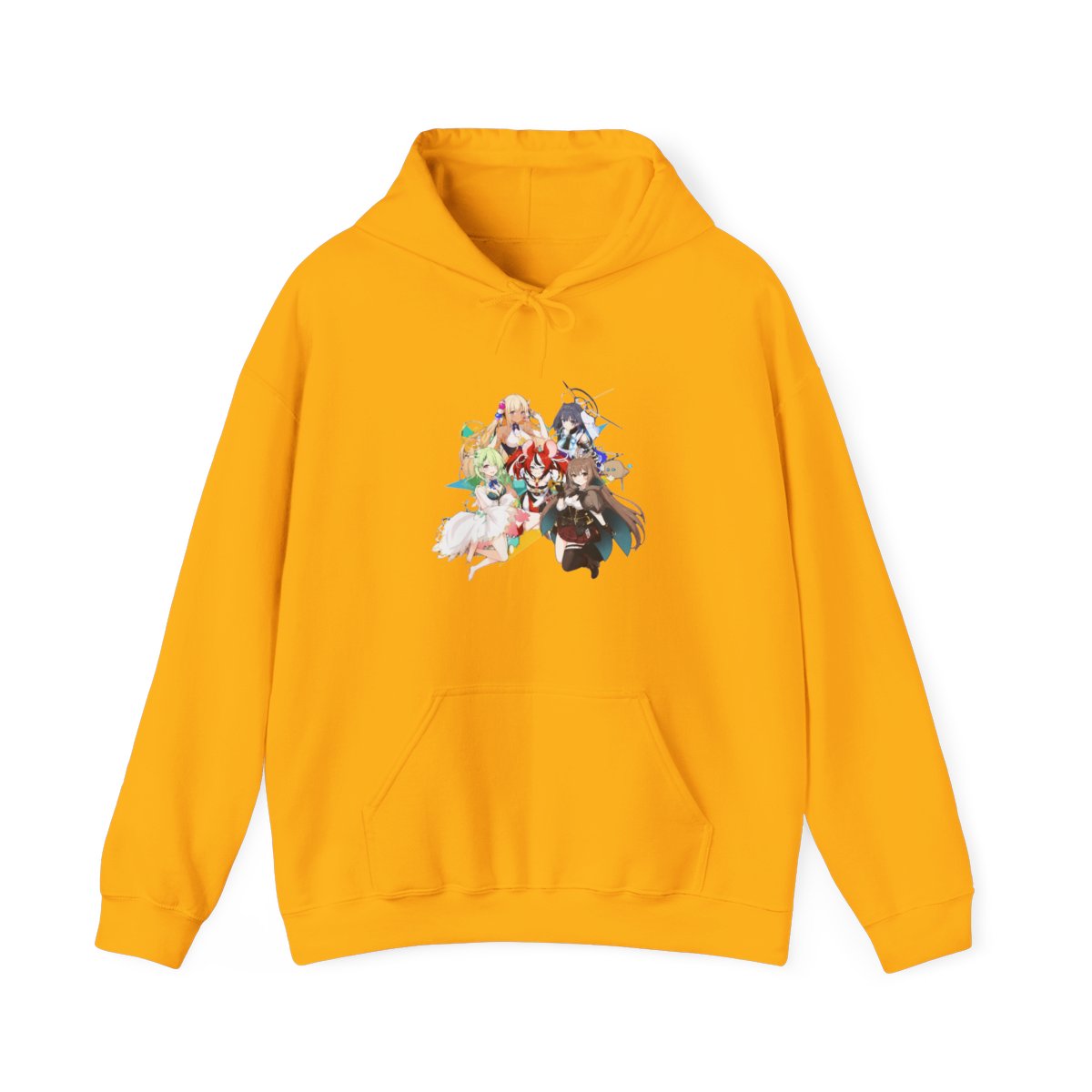 Hololive EN - All Hololive Council (Hakos Baelz, Nanashi Mumei, Tsukumo Sana, Ceres Fauna, Ouro Kronii) Hoodie - alternate angle 3, merchandise