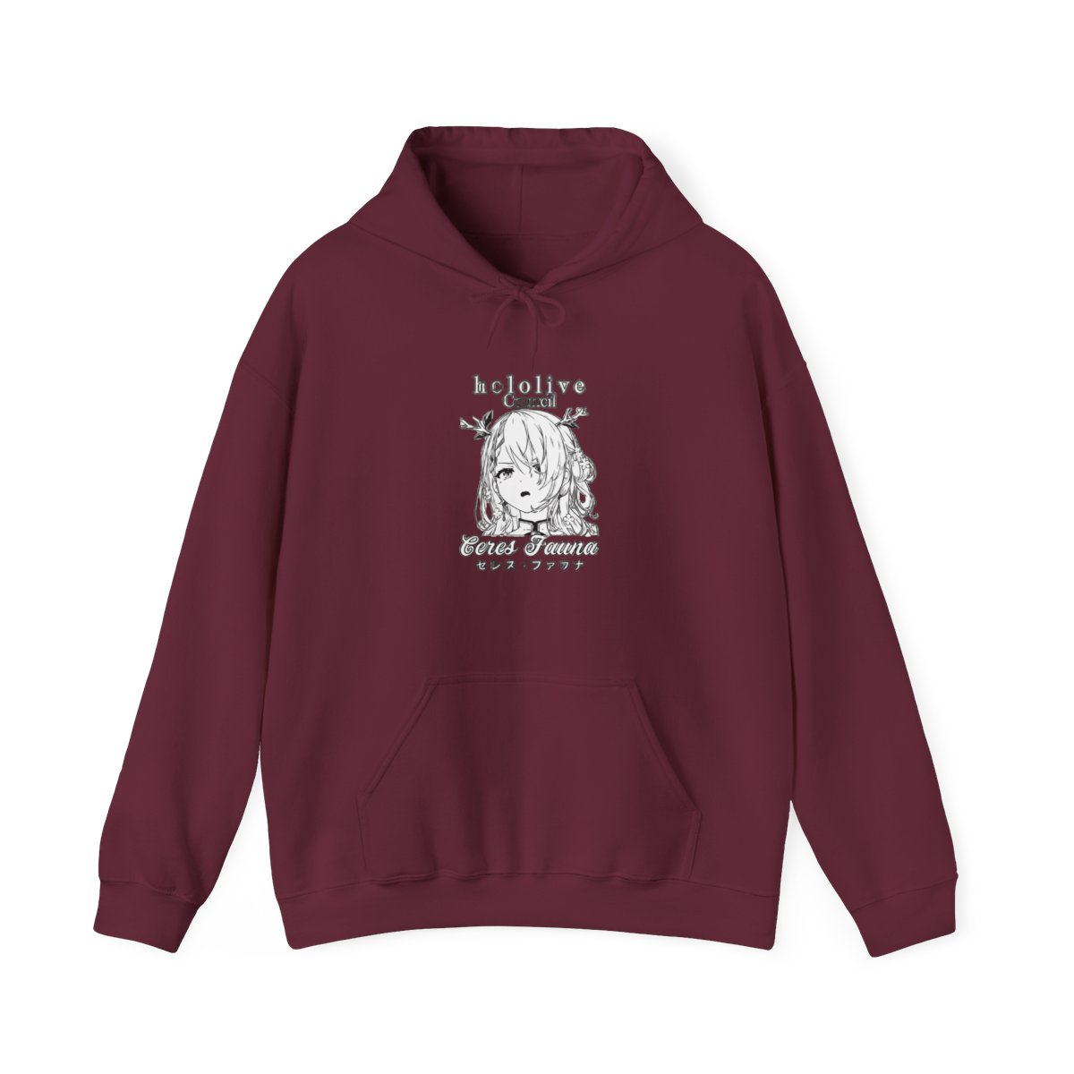 Hololive Psycho Black & Orange Artist Design Hoodie - alternate angle 4, merchandise