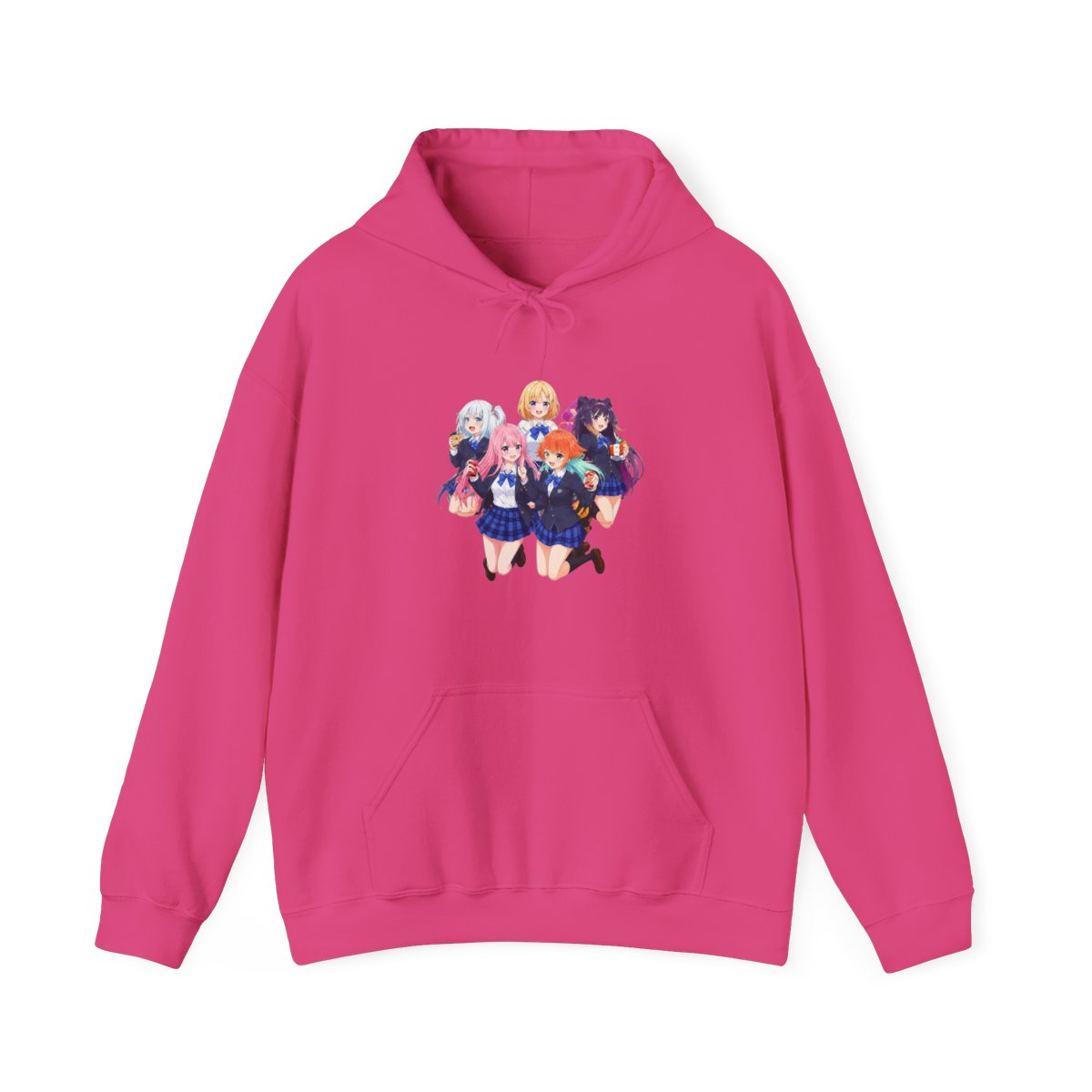 Hololive EN - All Holomyth (Gawr Gura, Watson Amelia, Takanashi Kiara, Ninomae Ina'nis and Mori Calliope) Hoodie - alternate angle 2, merchandise