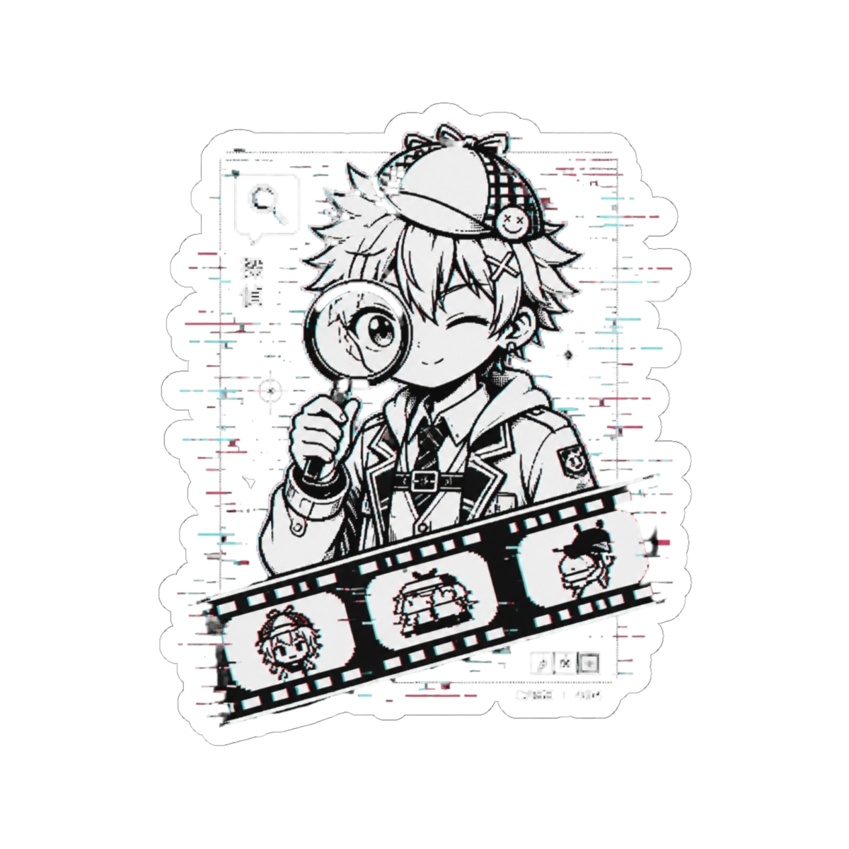 Amelia Watson Hololive English Glitched Sticker