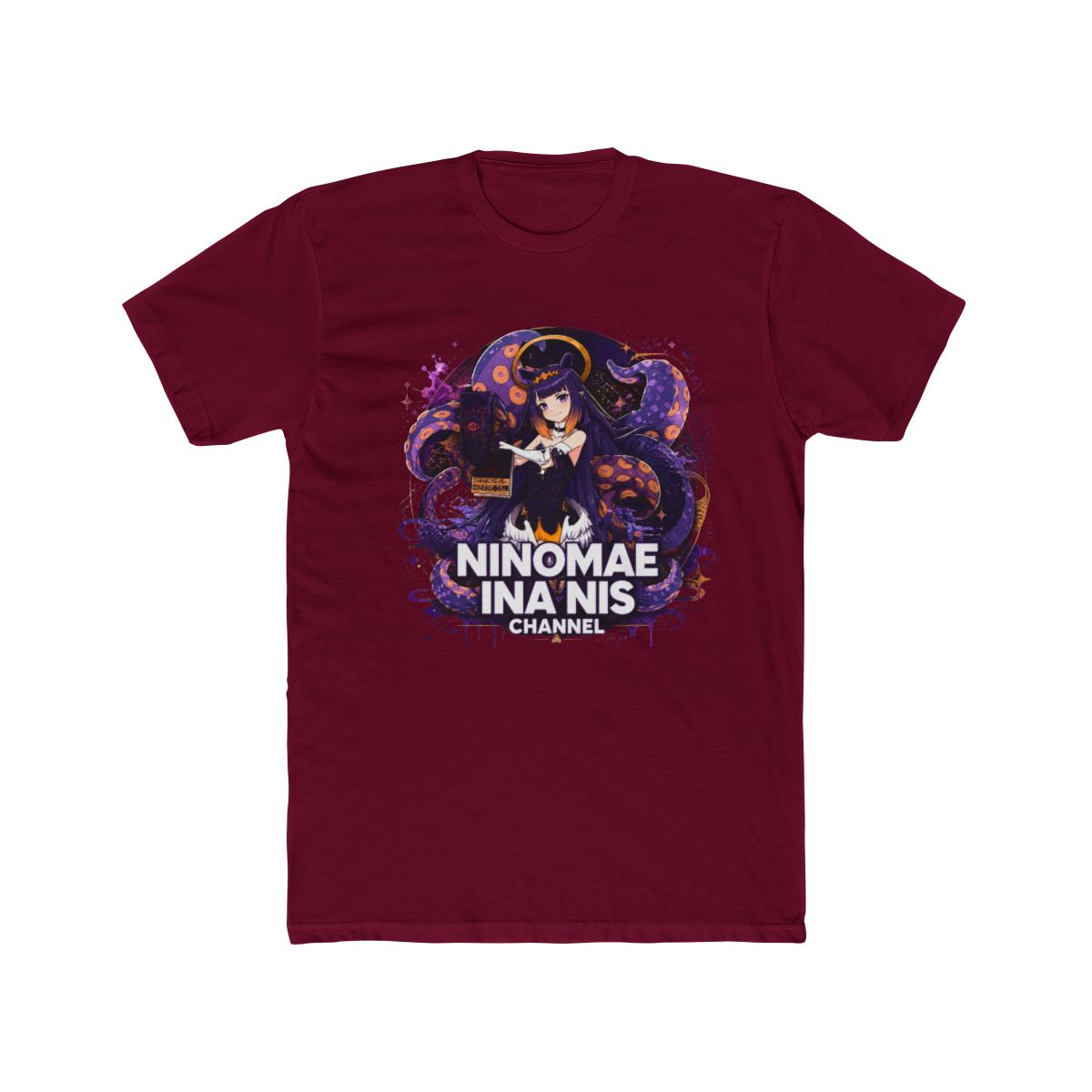 Hololive EN - Ninomae Ina'nis Channel Long Sleeve T Shirt - alternate angle 4, merchandise