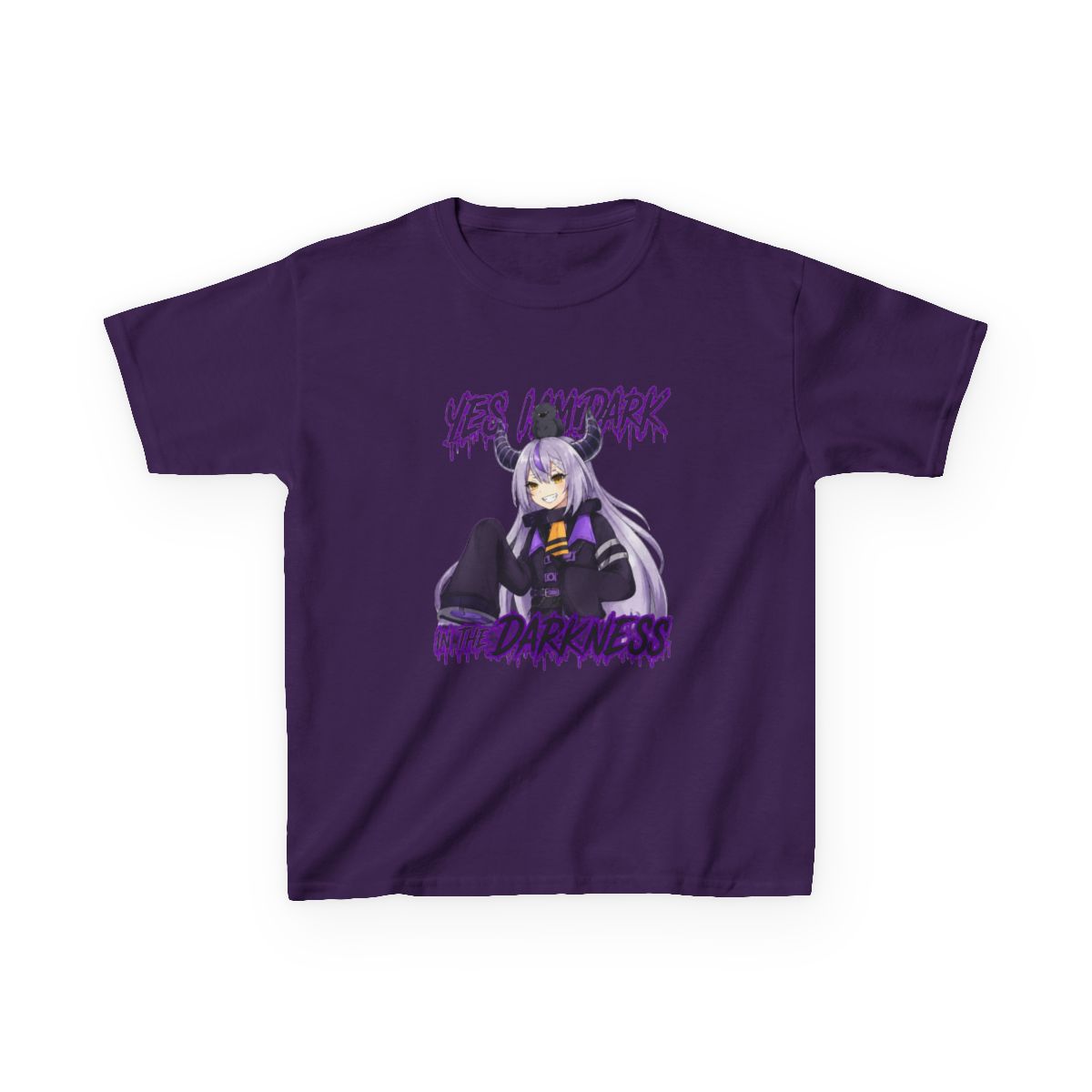 Hololive - La+ Darkness Kids T-Shirt | Hololive EN - alternate angle 4, merchandise