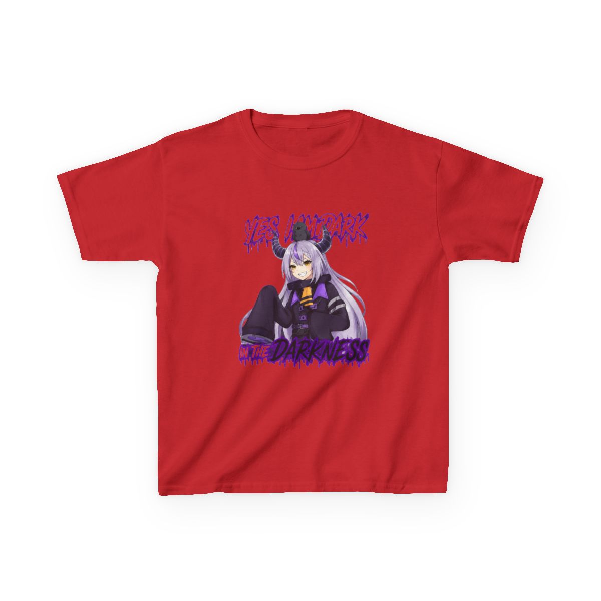 Hololive - La+ Darkness Kids T-Shirt | Hololive EN - alternate angle 5, merchandise