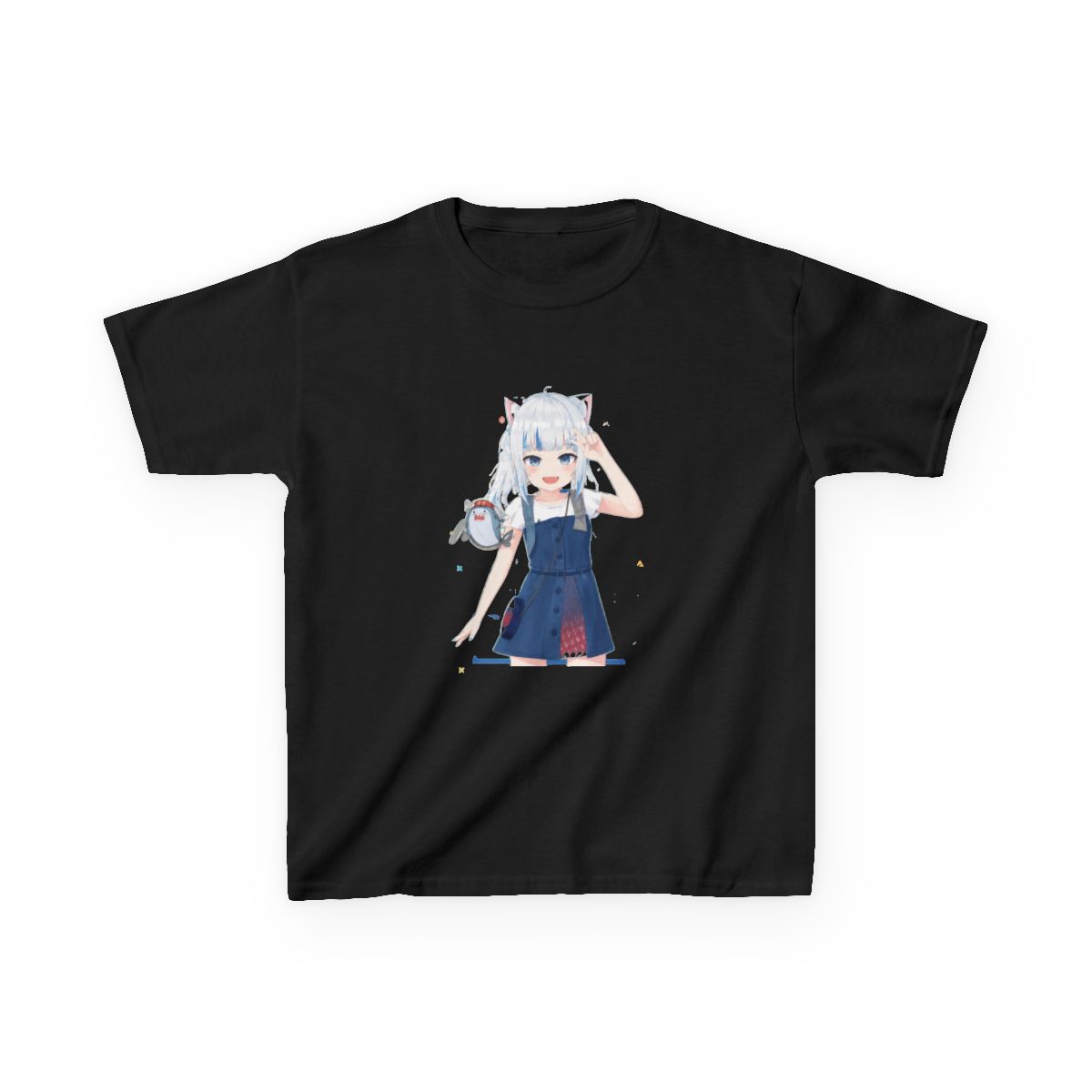 Hololive EN - Gawr Gura Kids T-Shirt - alternate angle 5, merchandise