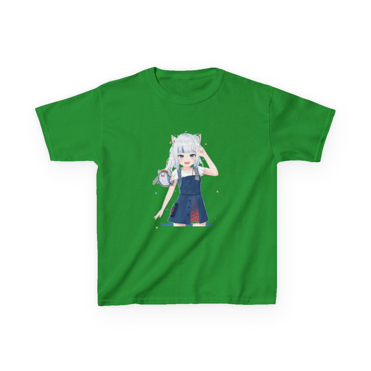 Hololive EN - Gawr Gura Kids T-Shirt - alternate angle 3, merchandise