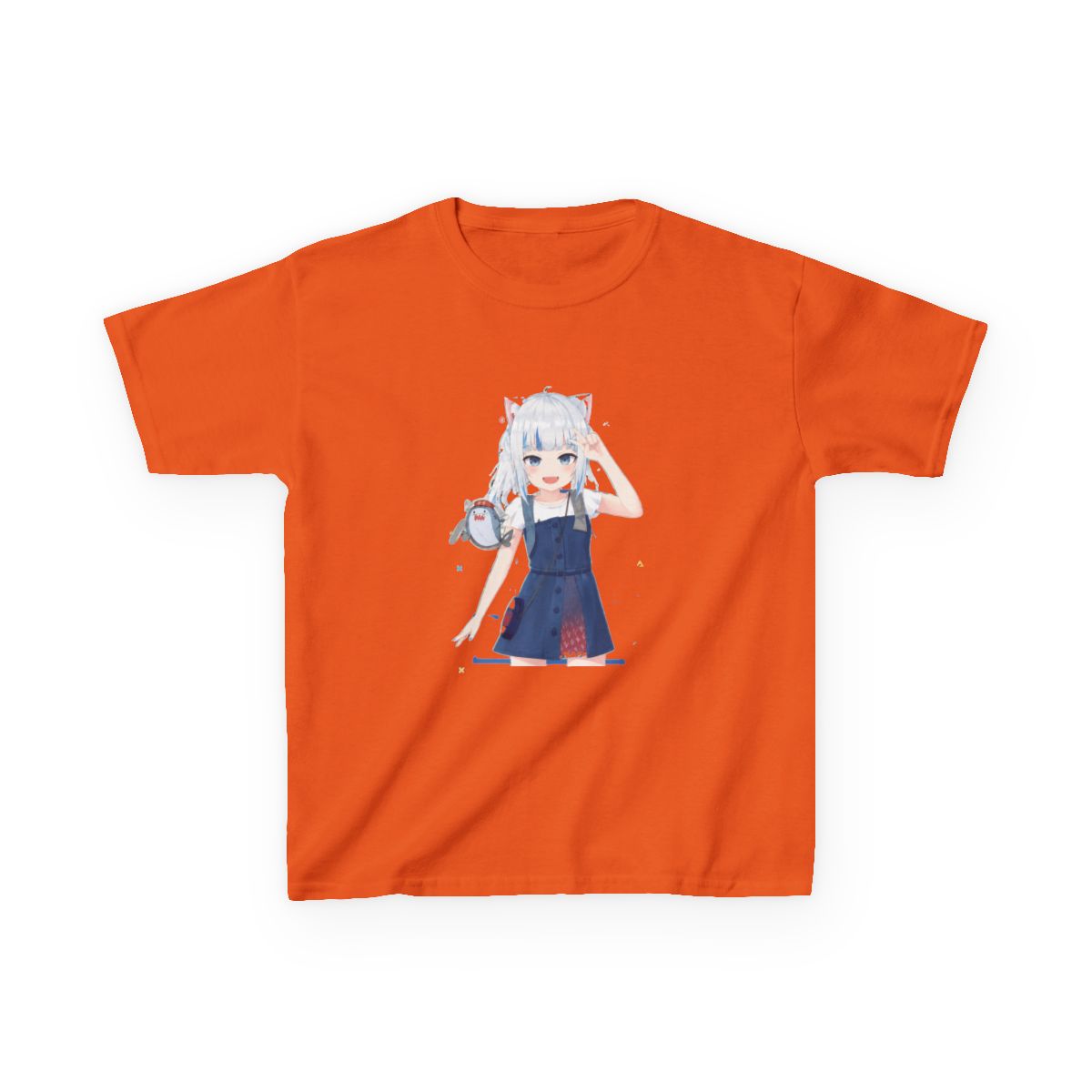 Hololive EN - Gawr Gura Kids T-Shirt - alternate angle 3, merchandise