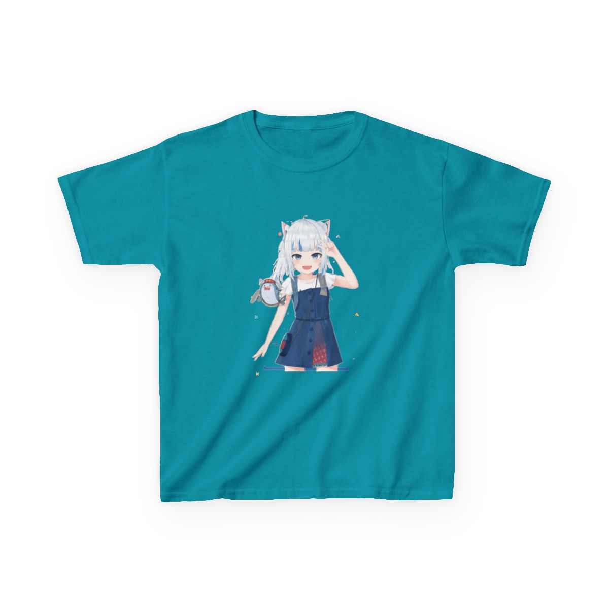Hololive EN - Gawr Gura Kids T-Shirt - alternate angle 4, merchandise