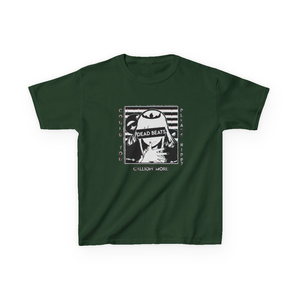 Calliope Mori Glitched Kids T-Shirt | Hololive EN - alternate angle 4, merchandise