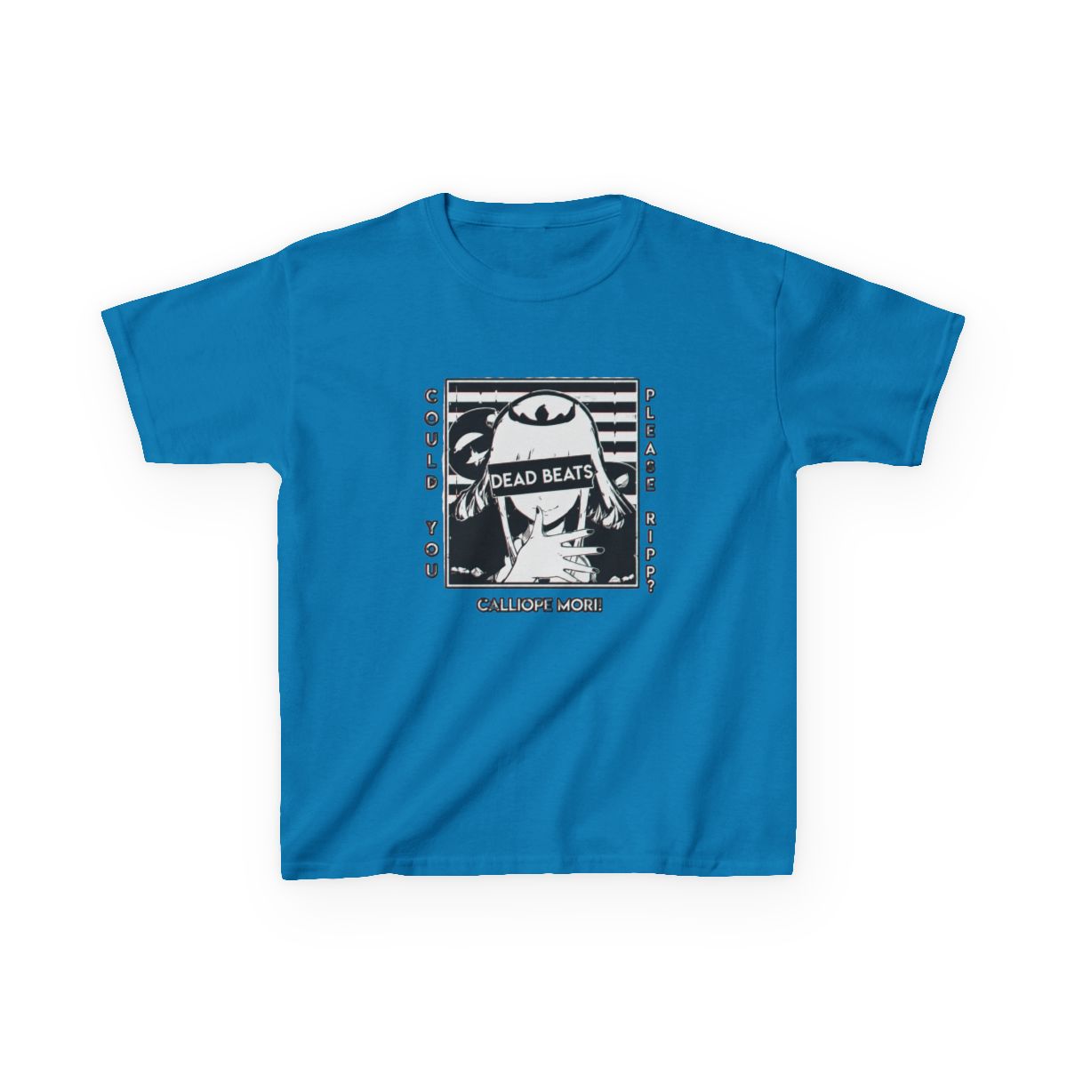 Calliope Mori Glitched Kids T-Shirt | Hololive EN - alternate angle 4, merchandise