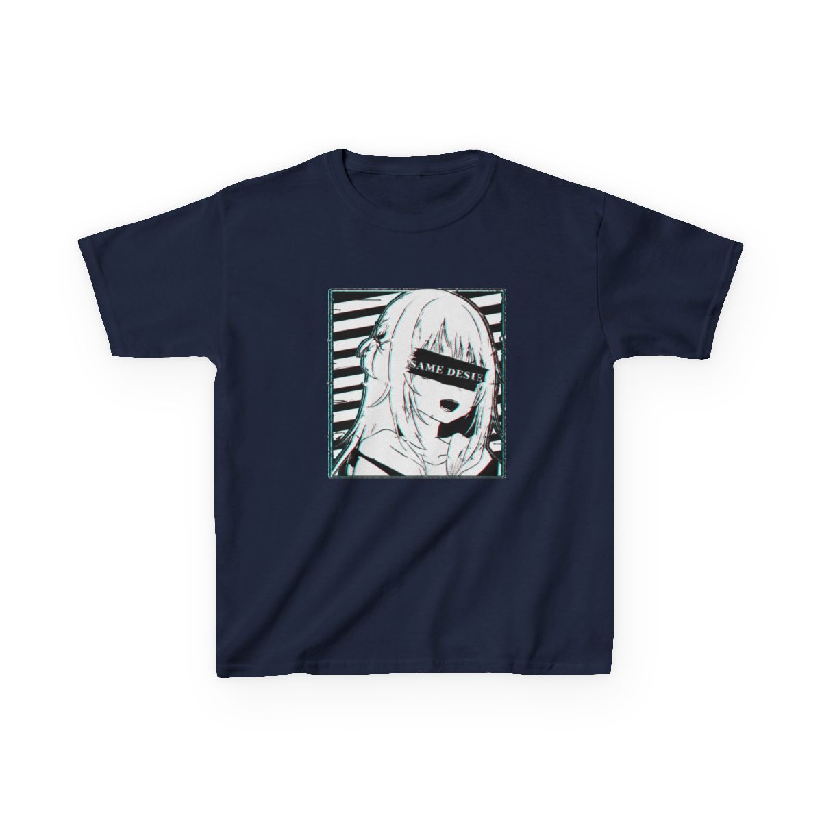 Gawr Gura Hololive En Glitched Kids T-Shirt - alternate angle 3, merchandise