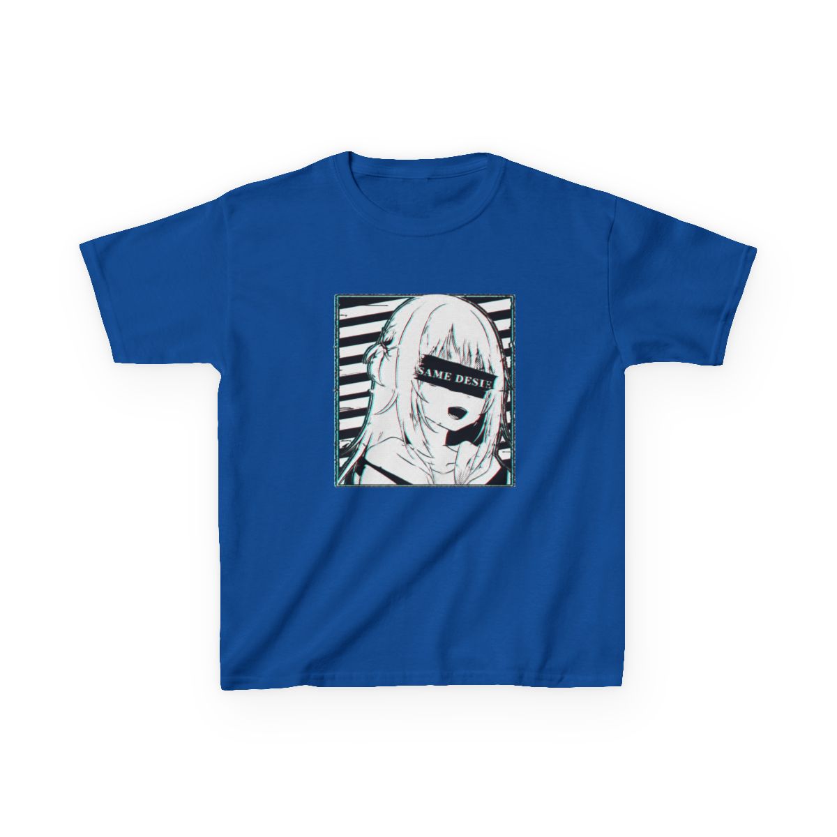 Gawr Gura Hololive En Glitched Kids T-Shirt - alternate angle 2, merchandise
