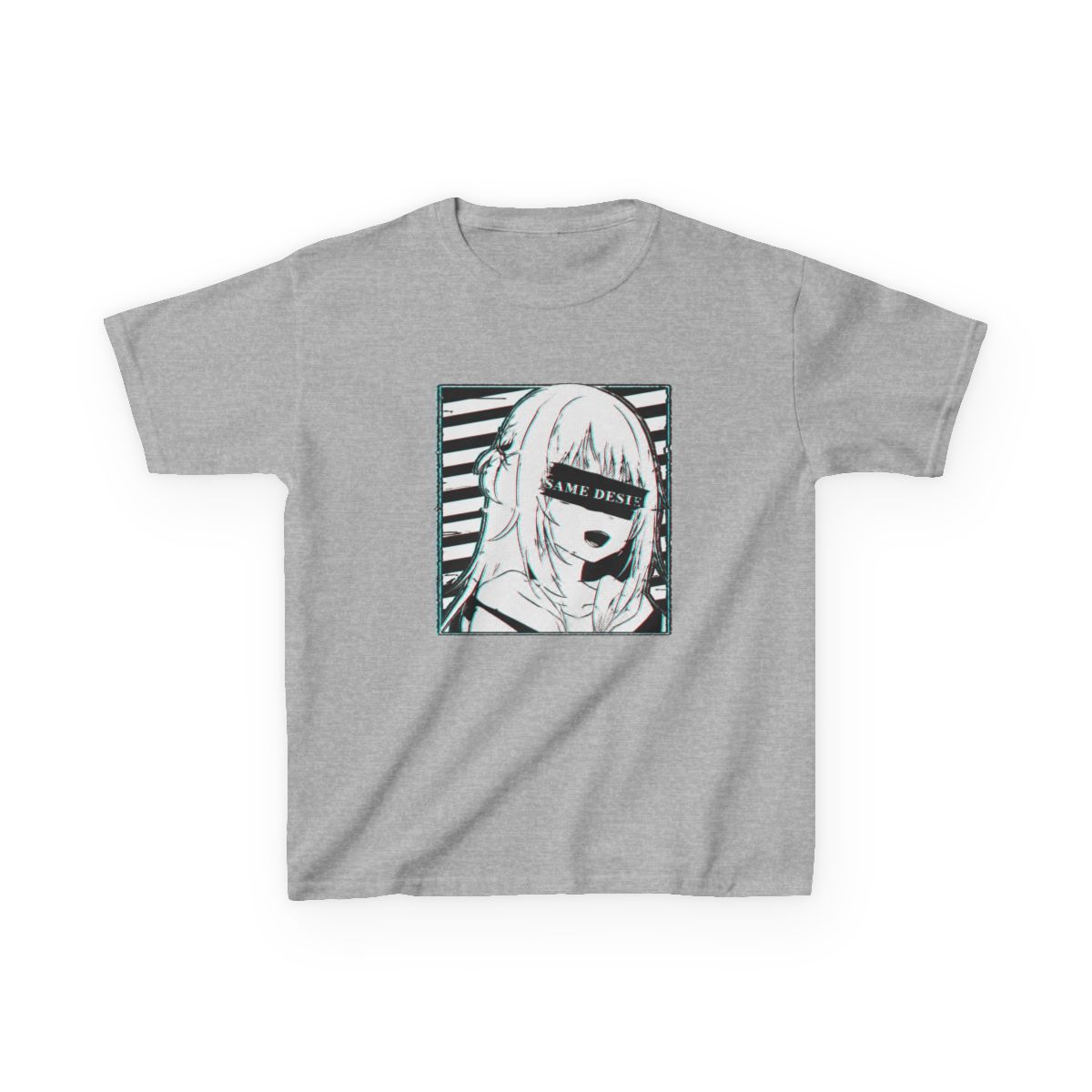 Gawr Gura Hololive En Glitched Kids T-Shirt - alternate angle 2, merchandise