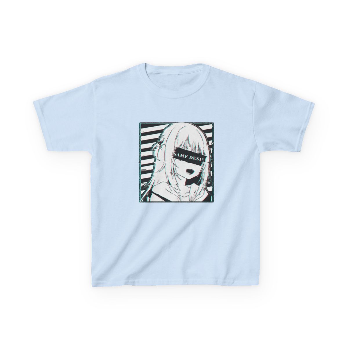 Gawr Gura Hololive En Glitched Kids T-Shirt - alternate angle 4, merchandise