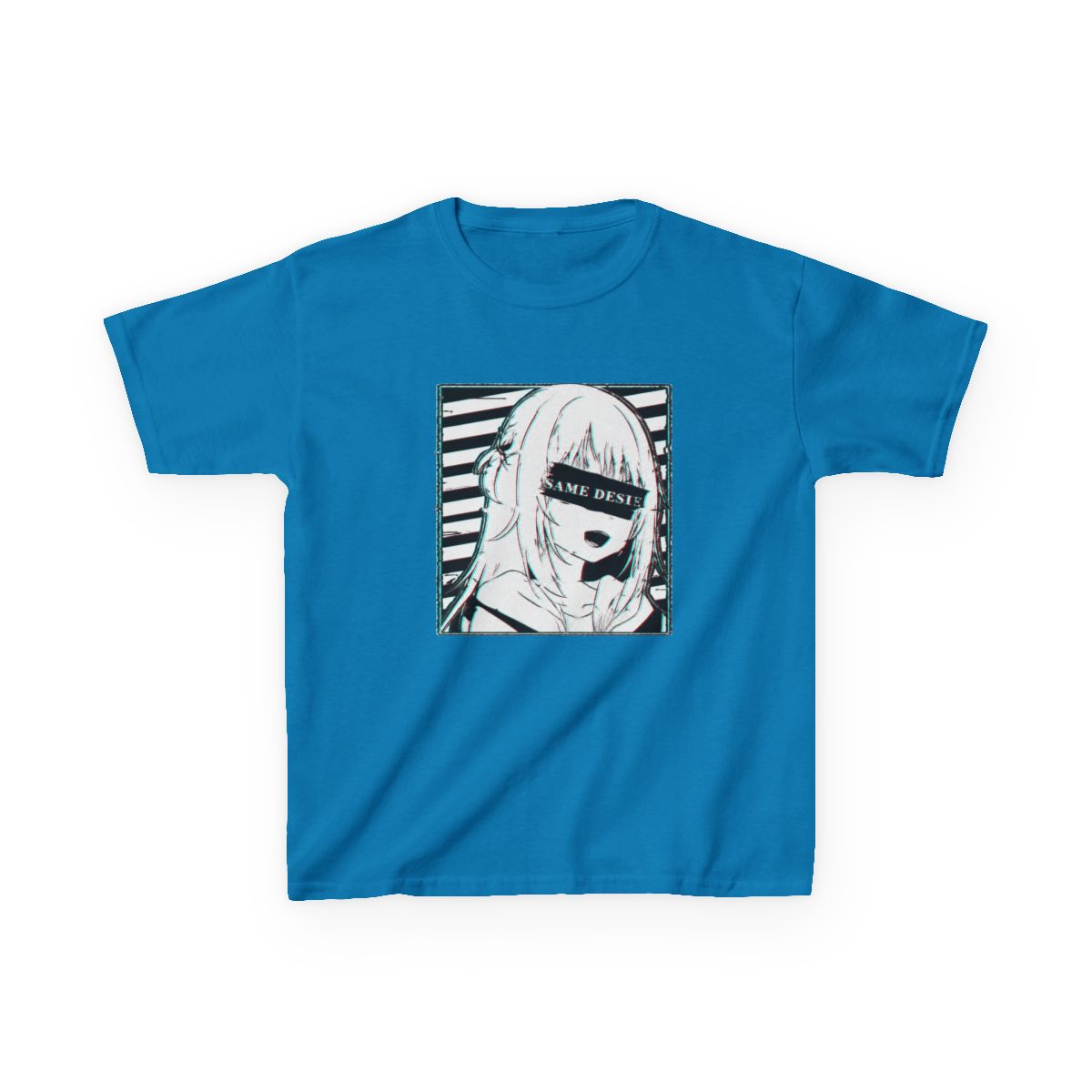 Gawr Gura Hololive En Glitched Kids T-Shirt - alternate angle 4, merchandise
