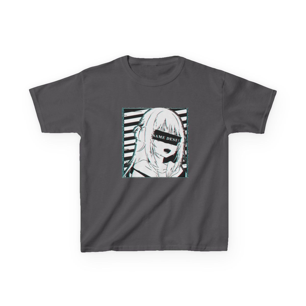 Gawr Gura Hololive En Glitched Kids T-Shirt - alternate angle 5, merchandise