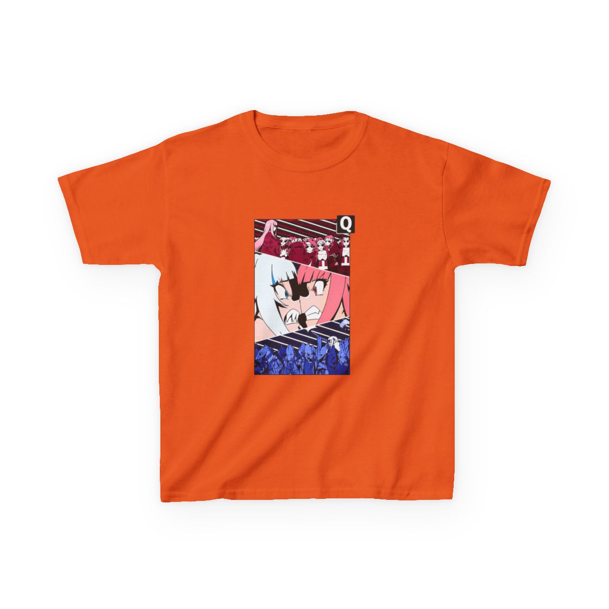 Q | Gawr Gura & Calliope Mori Hololive En Kids T-Shirt - alternate angle 5, merchandise