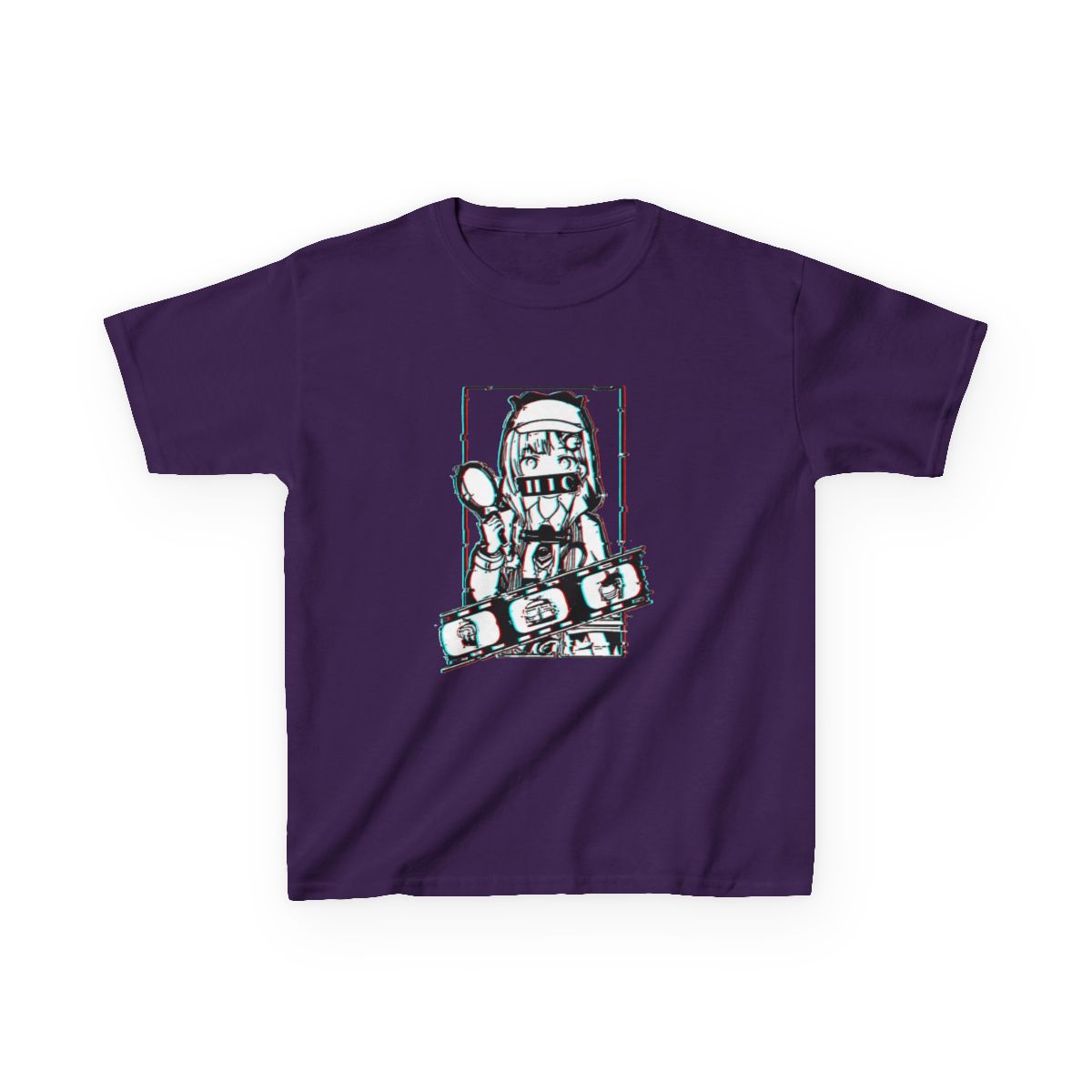 Amelia Watson Hololive English Glitched Kids T-Shirt - alternate angle 3, merchandise