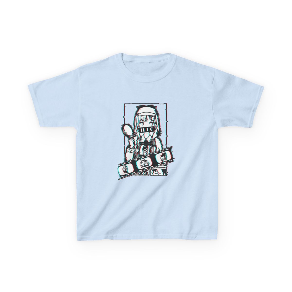 Amelia Watson Hololive English Glitched Kids T-Shirt - alternate angle 5, merchandise