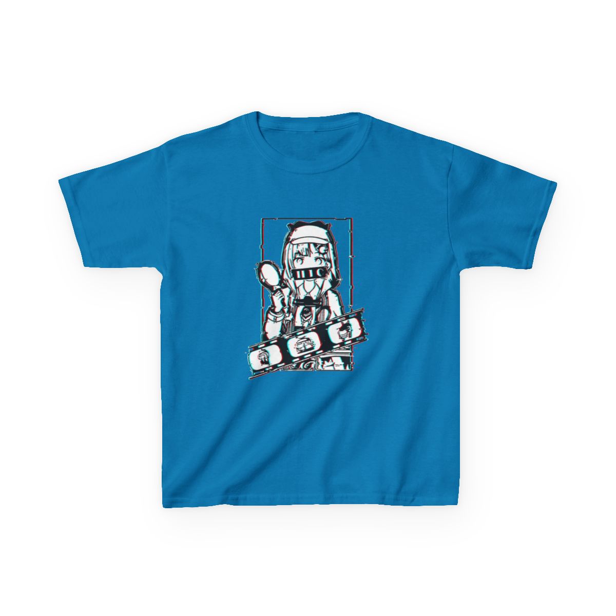 Amelia Watson Hololive English Glitched Kids T-Shirt - alternate angle 5, merchandise