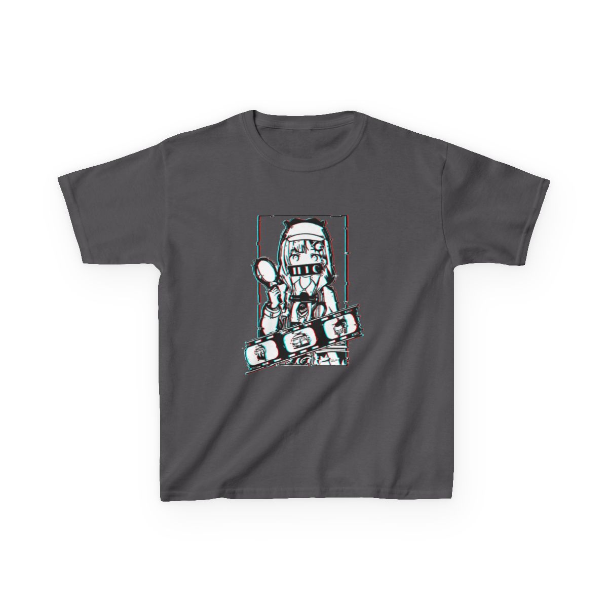 Amelia Watson Hololive English Glitched Kids T-Shirt - alternate angle 2, merchandise
