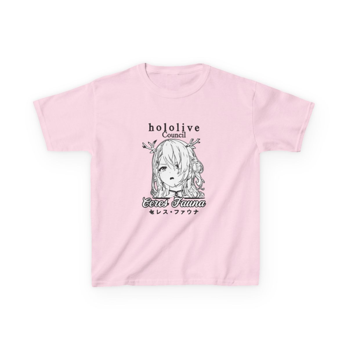 Ceres Fauna Hololive English Council Kids T-Shirt - alternate angle 5, merchandise