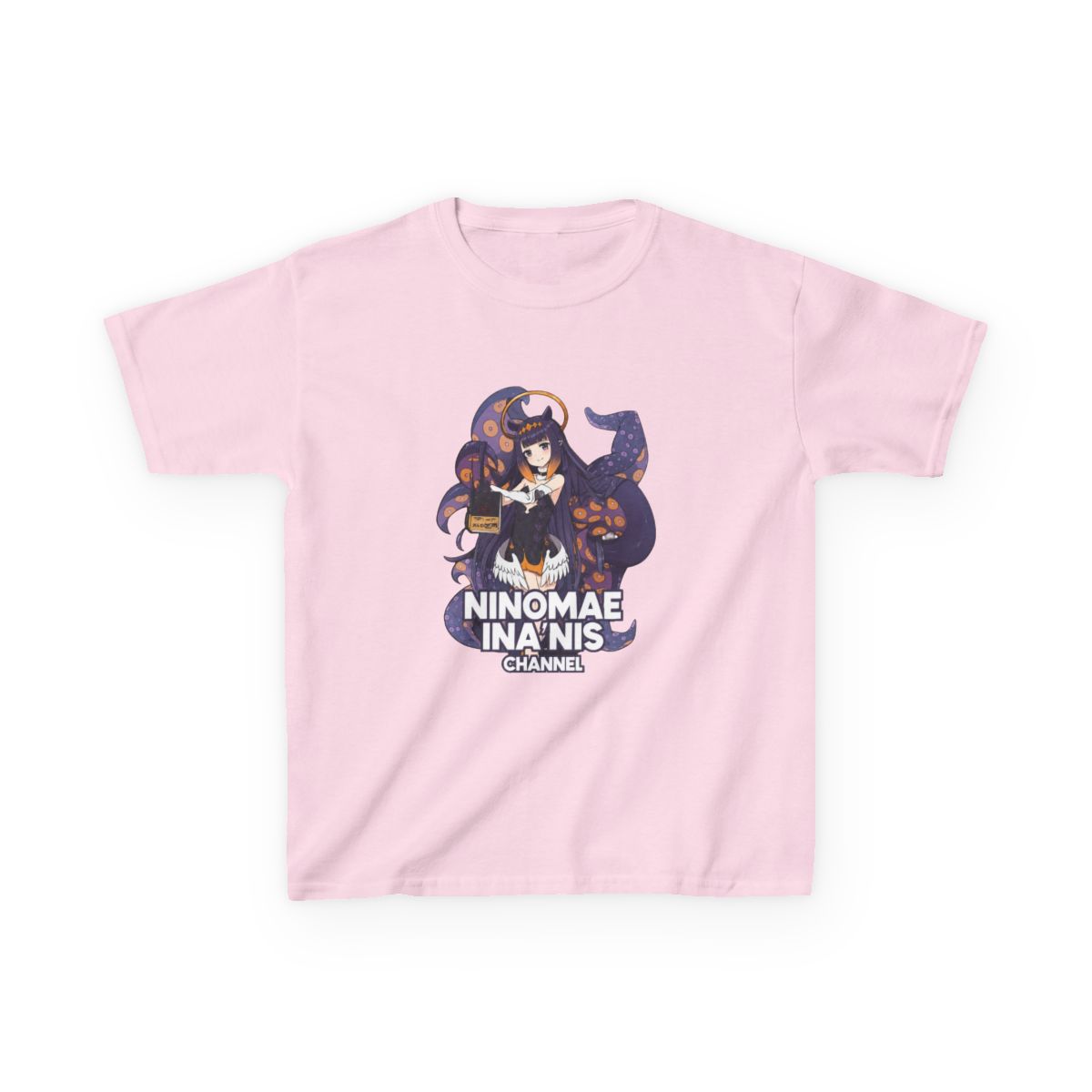 Hololive EN - Ninomae Ina'nis Channel Kids T-Shirt - alternate angle 5, merchandise