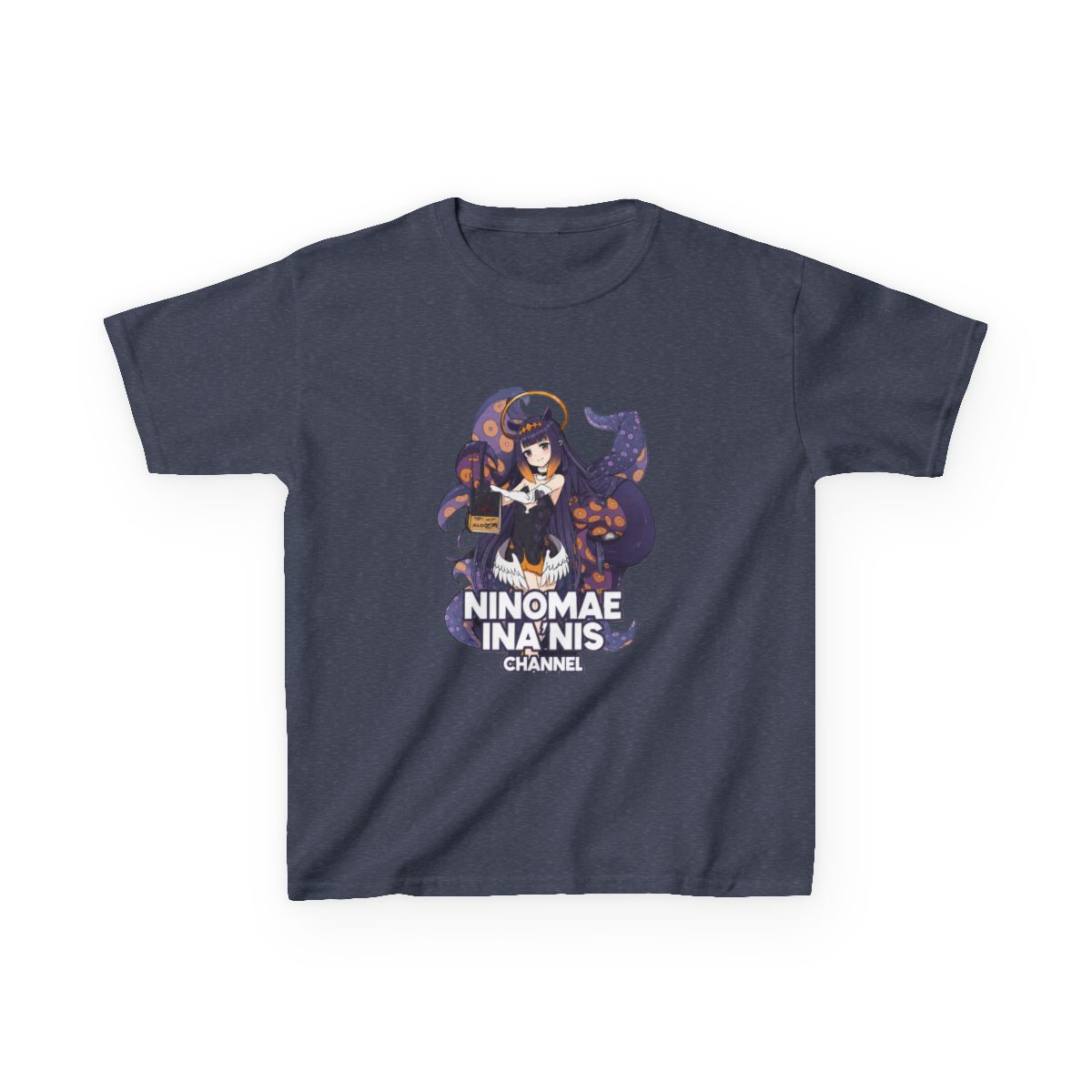 Hololive EN - Ninomae Ina'nis Channel Kids T-Shirt - alternate angle 2, merchandise