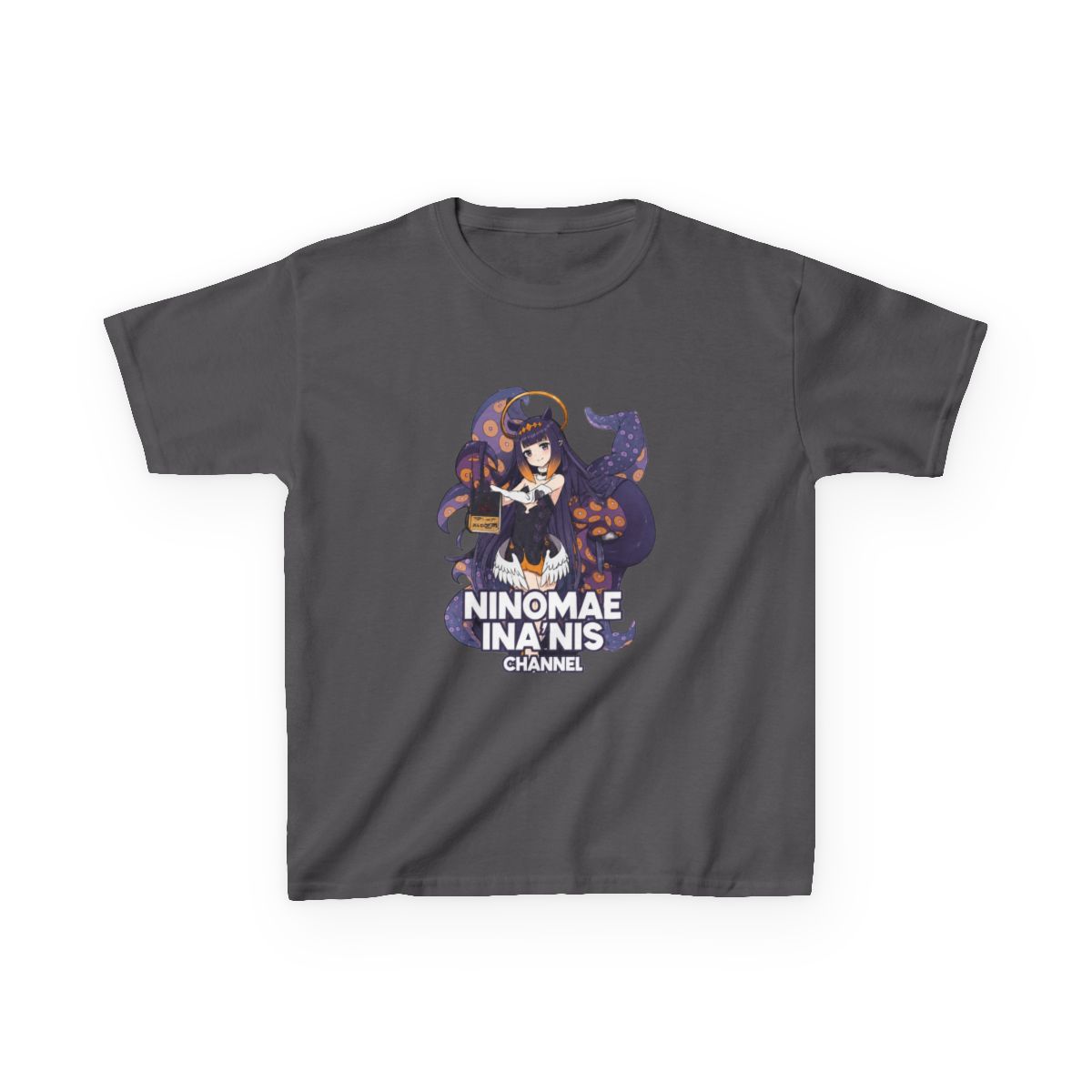 Hololive EN - Ninomae Ina'nis Channel Kids T-Shirt - alternate angle 5, merchandise