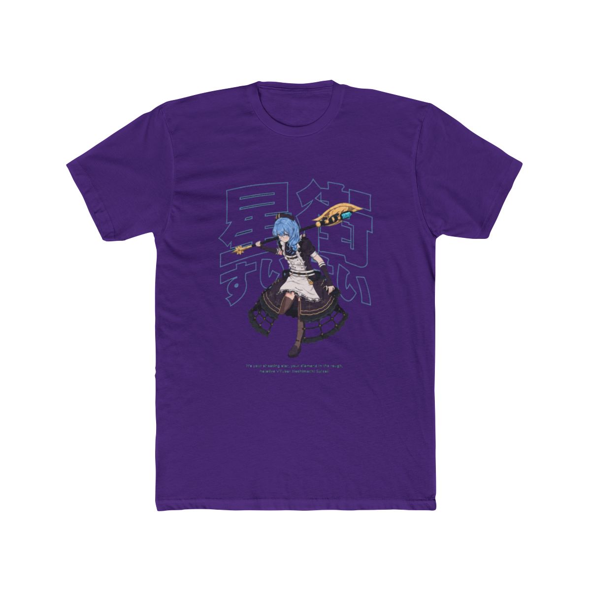 Hoshimachi Suisei Battle Maid Hololive T Shirt | Hololive EN - alternate angle 2, merchandise