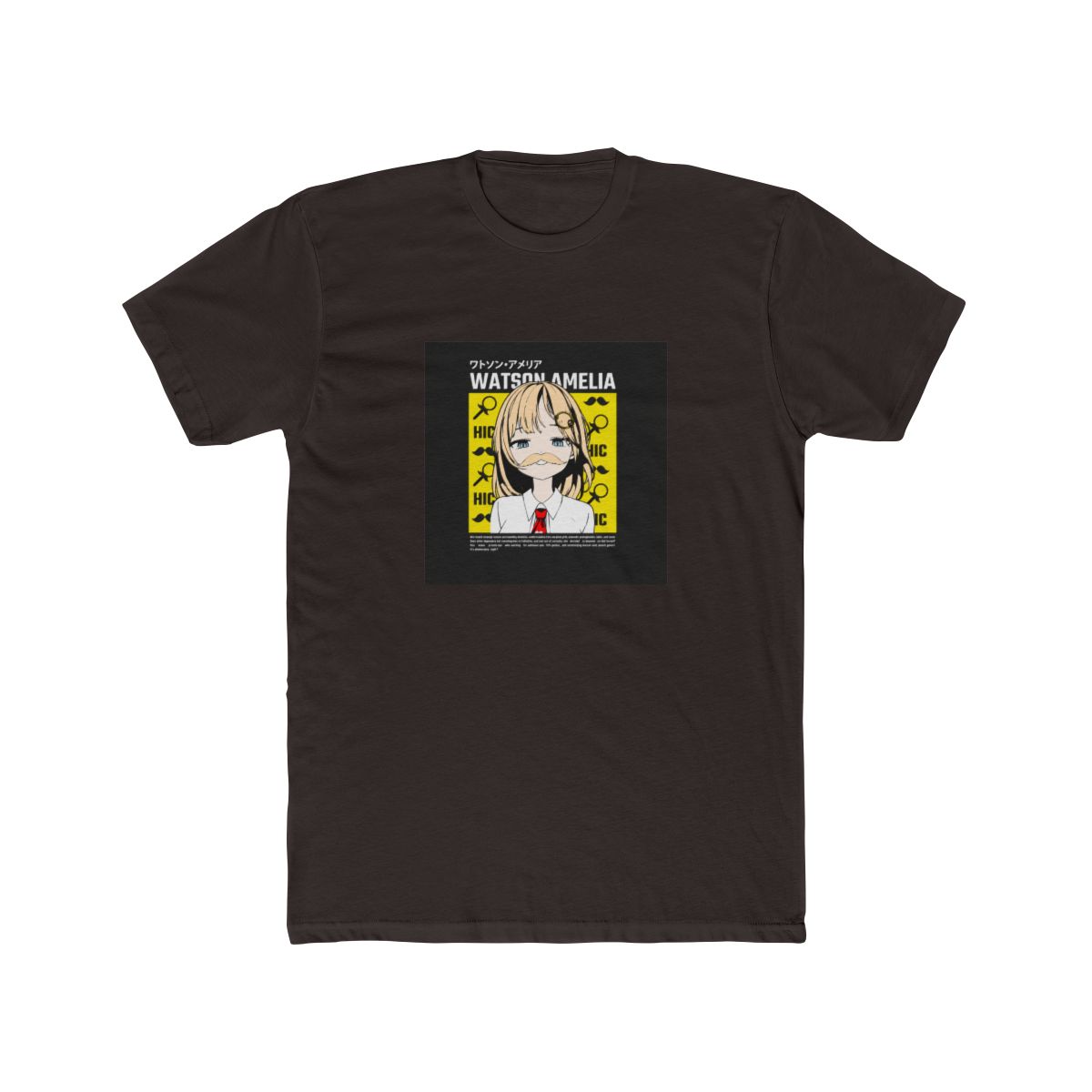 Amelia Watson with Mustache T Shirt | Hololive EN