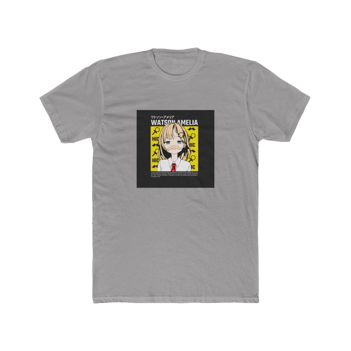 Amelia Watson with Mustache T Shirt | Hololive EN